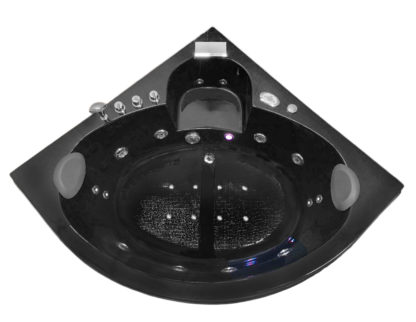 Hot tub black 59,05" X 59,05" whirlpool bathtub - Dolphin - Image 2