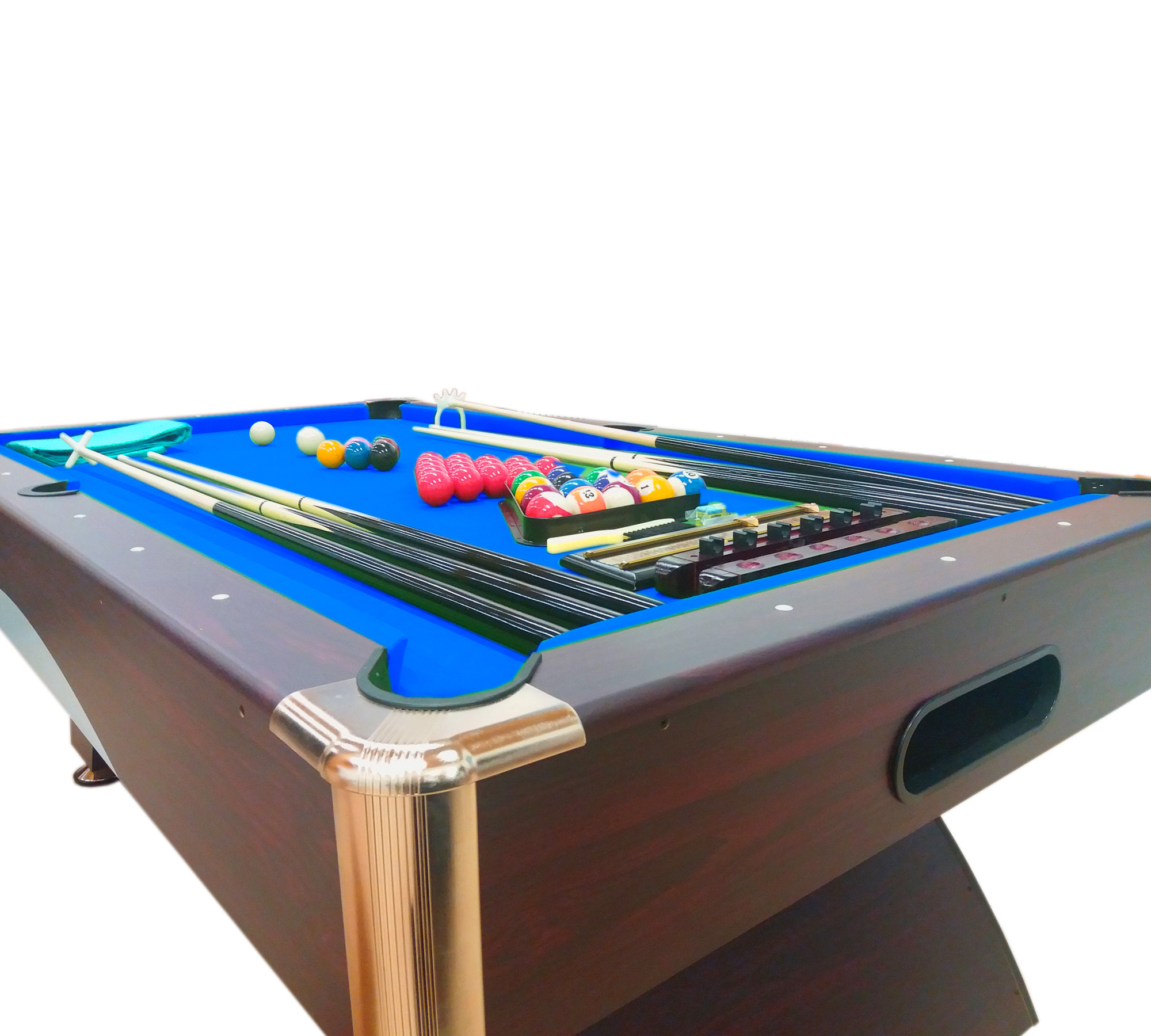 Table De Billard 8 Pieds Comprend Les Accessories Bellagio Bleu 4215