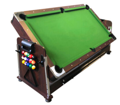 4 en 1 Table de Billard 7ft + Air Hockey + Table de Tennis + Table - Mattew avec bancs - Image 3